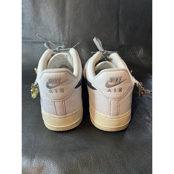 Nike Air Force 1 \'07 Premium Zip Swoosh - White Leather CW6558 100 Size 10 main image 5